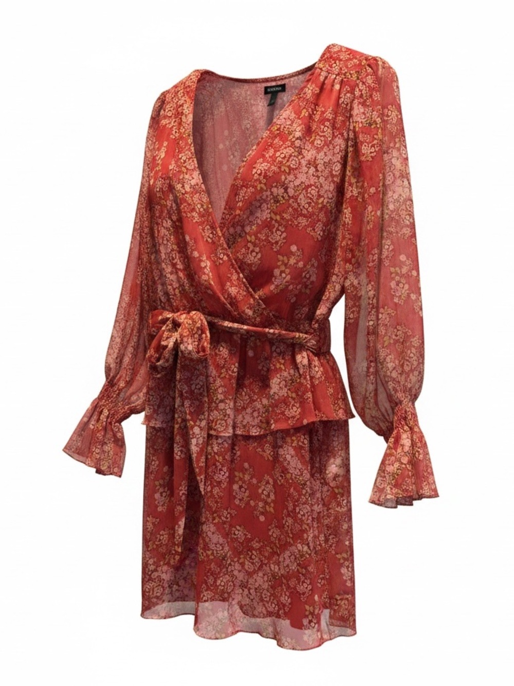 Lauren Conrad Women's Floral Wrap Dress  XL NWOT